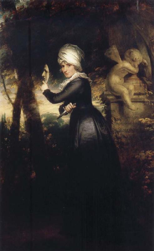 Sir William Beechey Sarah Siddons with the Emblems of Tragedy oil painting picture